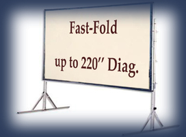 Da lite fast fold screen, flat screen monitors for stage scenery rentals